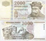 Hungary 2000 Forint 2013 P 198 e UNC ,Bethlen Gabor ,scientist