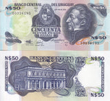 Uruguay 50 Pesos 1989 TDLR P 61A UNC