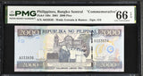 Philippines 2000 Piso 2001 P 189 c Commemorative Gem UNC PMG 66 EPQ