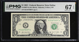 United States 1 Dollar Usa 2021 P 549 K Dallas Superb Gem UNC PMG 67 EPQ TOP POP