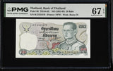 Thailand 20 Baht ND 1981-1985 P 88 sign 54 Superb Gem UNC PMG 67 EPQ