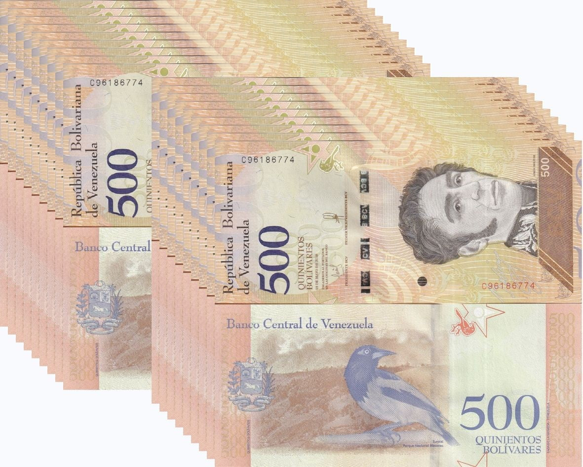 Venezuela 500 Bolivares 2018 P 108 UNC LOT 20 PCS