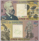 KAMBERRA 5 NUMISMAS 2021 Private FANTASY Jules Verne Author