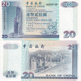 Hong Kong 20 Dollars 2000 P 329 f UNC