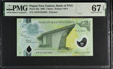 Papua New Guinea 2 Kina 2007 P 28 a Superb Gem UNC PMG 67 EPQ