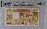 Lebanon 20000 Livres 1994 P 72 Gem UNC PMG 66 EPQ