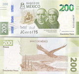 Mexico 200 Pesos 2025 Mixed Sign & Random 1925-2025 Comemorative 100th P 140 UNC