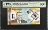 Namibia 60 Dollars 2025 P 19 Comm. Polymer Superb Gem UNC PMG 68 EPQ TOP POP