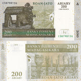 Madagascar 200 Ariary 2004 P 87 c UNC