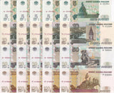 Russia Set 4 X LOT 5 =20 UNC 5 10 50 100 Rubles 1997-2022 P 267- P 270