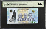 Namibia 30 Dollars Commemorative 2020 P 18 GEM UNC PMG 66 EPQ