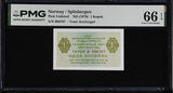 Norway 1 Kopek ND 1979 Gem UNC PMG 66 EPQ,  Russia Norway Spitzbergen 1 Kopek