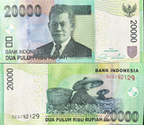 Indonesia 20000 Rupiah 2004/2014 P 151 d UNC