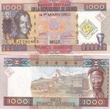 Guinea 1000 Francs 2010 P 43 UNC 50th Anniversary commemorative
