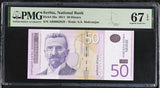 Serbia 50 Dinara 2011 P 56 a Superb Gem UNC PMG 67 EPQ