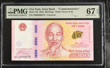 Vietnam 100 Dong 2016 Commemorative 65th P 125 Superb Gem UNC PMG 67 EPQ
