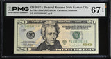 United States 20 Dollars USA 2017A P 546 Kansas City Superb Gem UNC PMG 67 EPQ