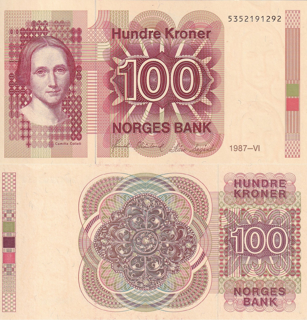 Norway 100 Kroner 1987 P 43 c UNC