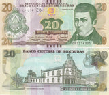 Honduras 20 Lempiras 2024 P 100 UNC, Old Presidential Building, Tegucigalpa