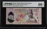 Brunei 100 Brunei Dollars 2024 P 45 a Polymer Gem UNC PMG 66 EPQ