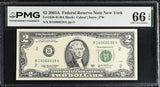 United States 2 Dollars Usa 2003A P 516 b B New York Gem PMG 66 EPQ