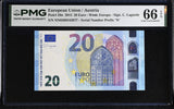 Euro 20 Euro Austria 2015 P 29 n Gem UNC PMG 66 EPQ , WTM Europa