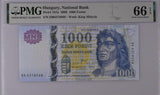 Hungary 1000 Forint 2009 P 197 a Gem UNC PMG 66 EPQ