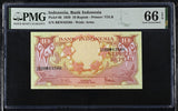 Indonesia 10 Rupiah 1959 Flower P 66 Gem UNC PMG 66 EPQ