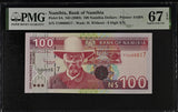 Namibia 100 Dollars ND 2003 P 9A Superb Gem UNC PMG 67 EPQ