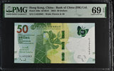 Hong Kong 50 Dollars 2023 P 349 c BOC Superb Gem UNC PMG 69 EPQ