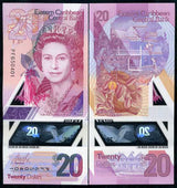 East Caribbean 20 Dollars ND 2019 P 57 Polymer QEII AUnc