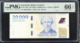 Argentina 20000 Pesos ND 2024 P 370 a Gem UNC PMG 66 EPQ