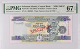 Solomon Islands 50 Dollars ND 2004 P 29 s SPECIMEN Superb Gem UNC PMG 67 EPQ