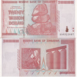 Zimbabwe 20 Trillion Dollars 2008 P 89 UNC