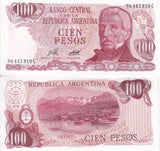 Argentina 100 Pesos ND 1976-1978 P 302 b UNC , Ushuaia, Tierra del Fueg