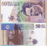 Colombia 50000 Pesos 2014 P 455 UNC