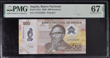 Angola 500 Kwanzas 2020 P 161 a Superb Gem UNC PMG 67 EPQ