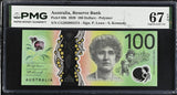 Australia 100 Dollars 2020 P 66 b Polymer Superb Gem UNC PMG 67 EPQ