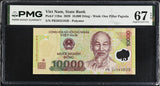 Vietnam 10000 Dong 2020 Polymer P 119 m Superb Gem UNC PMG 67 EPQ