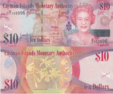 Cayman Islands 10 Dollars 2010 P 40 Prefix D/1 UNC