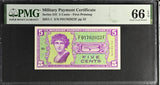 Military Payment Certificate 5 Cents 1958-1961 P M36 USA Gem UNC PMG 66 EPQ