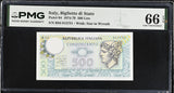 Italy 500 Lire 1974-1979 P 94 Gem UNC PMG 66 EPQ