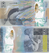 TEST NOTE set 2 Polymer ,TDLR, De La Rue , GBR 2013, 200 Spark , with Folder