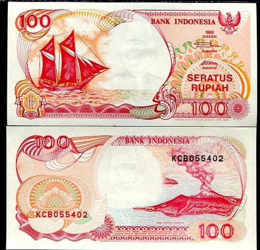 Indonesia 100 Rupiah 1992/1993 P 127 UNC