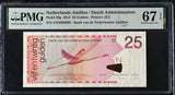Netherlands Antilles 25 Gulden 2012 P 29 g Superb Gem UNC PMG 67 EPQ