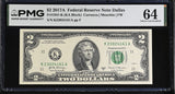 United States 2 Dollars Usa 2017A P 545 K Dallas Choice UNC PMG 64