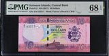 Solomon Islands 10 Dollars ND 2017 P 33 A/6 Superb GEM UNC PMG 68 EPQ TOP POP