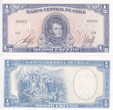 Chile 1/2 Escudo ND 1962-1975 P 134A UNC