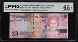 Cayman Islands 10 Dollars 2018 P 40 c Gem UNC PMG 65 EPQ TOP POP