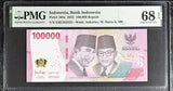 Indonesia 100000 Rupiah 2022 P 168 a Superb Gem UNC PMG 68 EPQ